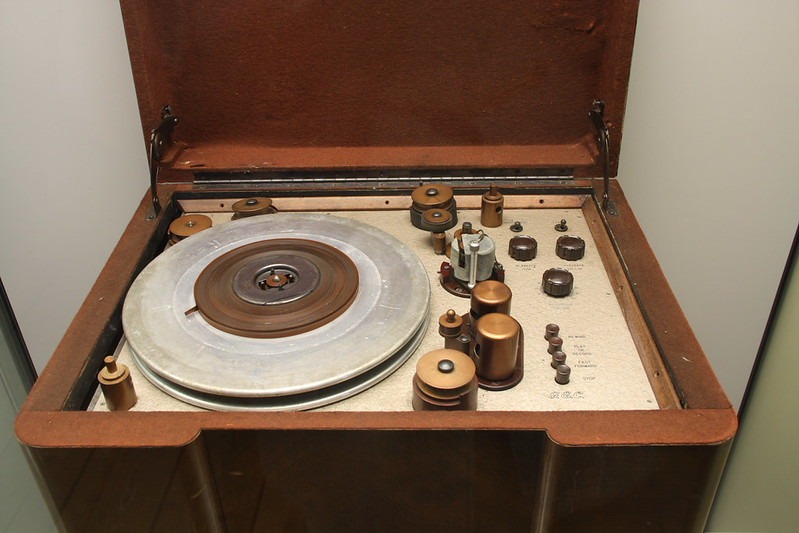 Prototype reel-to-reel tape machine produced by Salford Electrical Instruments
