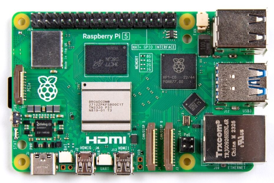 Raspberry Pi - Raspberry Pi 5 (2023) 2.4 GHz quad-core, up to 8 GB RAM, PCIe, better power management, dual 4K